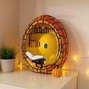 Halloween Ghost Night Light Set - Ghost Bubble Bath Lamp & Ghost Reading Book Lamp, USB-Powered Spooky Cute LED Decor for Kids Adults, Bathroom Bedroom, Gift-Ready Packaging (Orange)