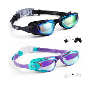 Aegend Swim Goggles for Kids Youth 3-14 Anti-Fog Anti-UV Comfort Fit Goggles for Swimming