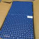 VEVOR Interlocking Tile 50PCS Blue, Drainage Tiles 12" x 12" Splicing, Soft PVC Interlocking Drainage Floor Tiles, Non-Slip Drainage Holes for Restroom, Bathroom, Kitchen, Pool, Wet Areas