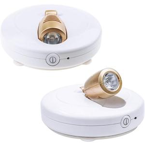 HONWELL Wireless Spotlight Battery Operated LED Puck Lights, Touch Closet Light, Stick on Wall Hallway Basement Entrance Perfect Adjustable Direction Light for Artwork Decorative