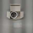 1.25" Flag Pole Rings, Aluminum Alloy Flagpole Rings 360 Rotating Anti Wrap Flag Mounting Ring, Spinning Flag Pole Clips with Carabiner for 1.02-1.25 Inch Diameter- Pack of 2 (Matte Silver)