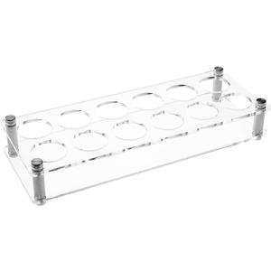 12 Hole Shot Glass Organizer 1.49 Inch Hole Acrylic Rectangle Shot Glass Set Shots Glasses Tray Holder Clear Shots Glasses Tray for Christmas Party Club Bar Drinking