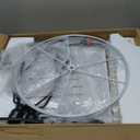 Table Lamps for Living Room Set of 2, Black Farmhouse Rustic Industrial Table Lamp with USB A+C Charging Ports & AC Outlet, 27" Modern Table Lamps with LED Night Light & Linen Fabric Lampshade