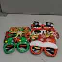 Eokeanon 9 Pack Christmas Party Glasses Christmas Glitter Decoration Costume Eyeglasses Frame Unisex Eyeglasses for Holiday Party Decorations Christmas Ornaments Gift, Assorted Styles