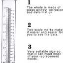 BIUWING 7 inch Rain Gauge Replacement Tube Glass for Yard Garden and Outdoor Home, with Tube Brush, Best Rated,2 Packs