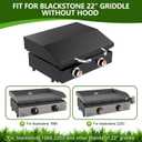 Universal Hinged Lid with Handle for 22 Inch Griddles, 5011 Hard Cover Hood for Blackstone 22 Inch Table Top Griddle 1666, 2203, 2304, Griddle Hood for Blackstone and Other Brand 22 Inches Griddles