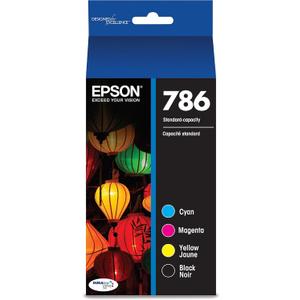 EPSON 786 DURABrite Ultra Ink Standard Capacity Black & Color Cartridge Combo Pack (T786120-BCS) Works with WorkForce WF-5110, 5190, 5620, 5690