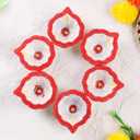 Premium Handmade Terracoaat Set of 6 Clay Diya for Diwali/Navratri Decorations Oil Lamp Diwali Clay Diya Tea Light Holder Home Decor Festival Gifts Puja Items