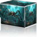 Card Game Storage Box TCG Deck Box MTG Card Box Organizer Trading Card Case Commander Deck Box TCG Card Storage Box Magnetic Closure Creative Pattern Up to 200 Cards, A Giant Spider Glowing Cave