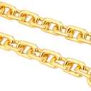 willikiva 15.3 Inche 17mm DIY Iron Flat Chain Strap Gold Handbag Chains Accessories Purse Clutches Handles Wrist Straps Replacement Straps, with Metal BucklesGold-2