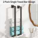 Bathroom Towel Bar,24 Inch Towel Racks for Bathroom Wall Mounted,Stainless Steel Towel Rail Hanger for Wall,Matte Black Towel Holder for Wall, Kitchen(1 Pack)