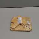 BENECREAT 2 Sets BurlyWood Bamboo Dispenser Stand, Beverage Dispenser Stand Glass Drink Dispenser for Home, Parties, Catering Events, 7.28x7.28x5.12 Inch