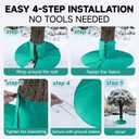 2 Pack Palm Tree Root Protectors, Winter Tree Root Covers with Ground Stakes, Tree Wrap Frost Guard for Palm, Fruit & Outdoor Plants Winter Protection