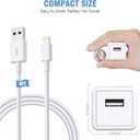 iPhone Charger,2Pack 6FT USB Wall Charger Fast Charging USB Cable Charging Cube Travel Plug Block with 6Foot Fast Cuble Lightning Cable Cord for iPhone 14 13 12 11 Pro Max XS XR X 8 7 SE2022 iPad
