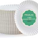 FOCUSLINE 7 Inch Paper Plates, White Paper Plates Uncoated, Everyday Disposable Dessert Plate 7" Small Plate Bulk 1000 Count