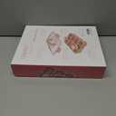 Caperci Snackle Box Container - Large 10-Compartment Divided Serving Tray with Lid and Handle, Built-in 2 Dip Containers, Dishwasher Safe, Leak-Proof, Wheat Straw, BPA-Free (Pink)