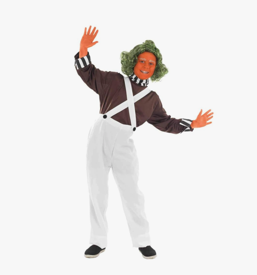 fun shack Kids Chocolate Factory Worker Costume, Boys Halloween Movie Character Chocolate Factory Outfit Medium