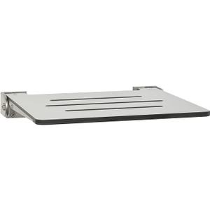 Seachrome 18 inch Silhouette Slimline Folding Wall Mount Shower Bench Seat, Light Gray Seat with Silver Frame Seachrome 18 inch Silhouette Slimline Folding Wall Mount Shower Bench Seat, Light Gray Seat with Silver Frame