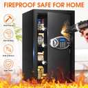 5.2 Cuft Large Safes for Home Use Fire and Water Proof, Heavy Duty Fireproof Safe with Programmable Keypad and Spare Keys, Anti-Theft Personal Security Home Safe Box for Money Document