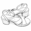 Women's 3-Inch Wedge Heeled Sandals - Chunky Platform with Adjustable Ankle Strap, Round Toe Solid Color for Work, Parties & Date Nights 8