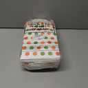 TaoBary 100 Pcs Paper Fall Gift Bags Bulk with Handle Colorful Stripe Wave Polka Dot Treat Goodie Candy Bags for Fall Autumn Thanksgiving Party Favor Supplies