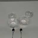 ZEAYEA Set of 2 Clear Glass Sugar Bowl, 6 Ounce Seasoning Box Condiment Pots with Spoon and Lid, Sugar Spice Salt Canister for Home Kitchen, Coffee Bar, Restaurant