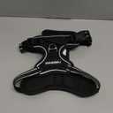 rabbitgoo Dog Harness No Pull with 2 Leash Clips, Adjustable Soft Padded, Reflective Oxford No Choke Pet Vest with Easy Control Handle for Small Dogs, Black, S