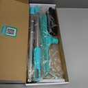 Carpet Rake for Pet Hair Removal - 60" Adjustable Long Handle Carpet Rake, 3 in 1 Reusable Pet Hair Removal Tool Kit, Cat Dog Fur Rakes Scraper Carpet Broom for Carpets, Rugs, Mats (Green)