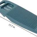 Household Washboard, Non-Slip Laundry Washing Board, Manual Wash Clothes Laundry Pad Scrubbing Board for Household Camp Travel, Portable Washing Machine, Dark Blue 17.7 Inches