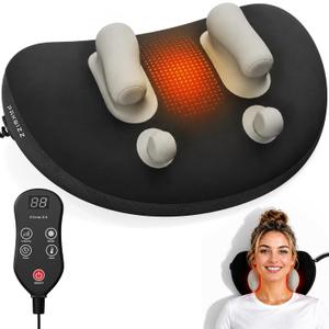 2026 Upgraded Neck Massager Pillow with Heat, Neck & Shoulder Massager with 3 Modes & 3 Intensities, Deep Tissue Kneading Device for Muscle Tension Relief, Best Gift for Women Men Parents Christmas