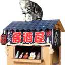 Cat Beds for Indoor Cats, Cardboard Cat House with Scratchers, Izakaya Bar, Large Sturdy Cat Furniture Condo Cave Tent, Easy to Assemble Pet Toys Accessories Stuffs, Bunny Small Animals