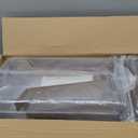 12 PACK Multi-Use Clear Plastic Storage Bins for Organizing w/Labels - Home, Kitchen, Pantry, Bathroom, Office, Cabinet Shelf Organizer Bins - SOHO Collection, RV, Fridge Organization Containers - L