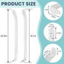 AMI PARTS WR12X22148 Refrigerator Door Handle Set Replaces WR12X11010, WR12X11011, WR12X20141, 3315005, AP5949272, PS9864030, EAP9864030