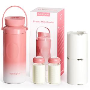 Portable Bottle Cooler for Breastmilk Travel 2 Pack Breastmilk Cooler Reusable 22oz Portable Chiller with 24 Hours BPA Free