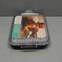 Kitcom Nonstick Roasting Pan with Rack, 16 Inch x 11.5 Inch Rectangular Roaster Set for Roasting Turkey, Chicken, Meat and Veggies, Gray