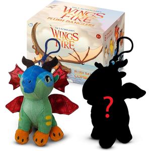 Tui T. Sutherland's - Wings of Fire Dragon Plush Stuffed Animal - Glory & Mystery Dragon Combo Box - Soft Stuffed Animal Dangler Toy - Collectible Dragon Plushies for Kids - 2 Dragons Per Box
