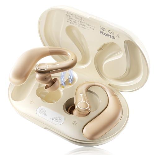 Hearing Aids, Hearing Aids for Seniors with Automatic Noise Cancelling for the Hearing Loss, Rechargeable Bluetooth Hearing Amplifiers with APP Volume Control, Premium Comfort Design and Wear