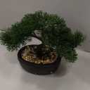 Artificial Bonsai Tree Juniper Faux Plants Indoor Small Fake Plants Decor with Ceramic Pots for Home Table Office Desk Bathroom Shelf Bedroom Living Room Farmhouse Decorations
