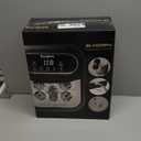 Collapsible Foot Spa Electric Rotary Massage, Foot Bath with Heat, Bubble,Temp Control, and 24 Motorized Shiatsu Massage Balls, Pedicure Foot Spa Tub for Stress Relief (Black)