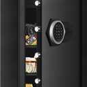 6.1 Cu ft Extra Large Home Safes Fireproof Waterproof, Anti-Theft Digital Security Safe Box With Programmable Keypad & Lock Box and Led Light, Fireproof Home Safe for Money Firearm Valuables
