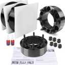 6x5.5 Hubcentric Wheel Spacers 2 inch for 1995-2023 Tacoma 1989-2024 4Runner, 6x139.7mm Wheel Spacer with 12x1.5 Studs 106mm Bore for Tundra FJ Cruiser Fortuner Sequoia GX460 GX470