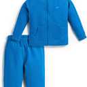 Monica + Andy Kids' Organic Sporty Sweatsuit (4T, Bright Blue)