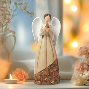 Homemory Angel Cardinal Bird Statue Decor Memory Healing Gift Figurines Collectible Guardian for Home Office Wedding Living Room Centerpiece Decoration Women Mom Grandma Friends (Bird)