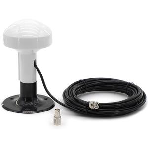 Marine GPS Antenna Aerial Replacement for Garmin GPSMAP GDU GNC NavTalk Pilot StreetPilot AIS Boat Ship Navigation Receiver Fishfinder Sounder+26ft Cable TNC Connector+BNC Adapter+Mount Base