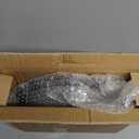 Heated Bird Bath for Deck Railing, Powerful 100W Thermostatically Controlled Heated Bird Baths for Outdoors for Winter, Heated Birdbath Water Heater for Outside Garden Yard Patio Lawn (Grey) (Gray)