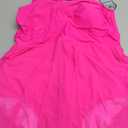 Plus Size Swim Dress One Piece Bathing Suit Romper Swimsuits Tummy Control Modest Swimwear Swimdress for Women (XX-Large Plus, Fuchsia)