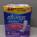 Always Discreet Adult Incontinence Pads for Women, Drier, 6 Drop Long Length, Extra Heavy Absorbency, Pads for Bladder Control Management, Bladder Leaks, & Postpartum Pads, 45ct