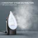 Rowenta Access Steam Iron, Clothes Iron with Steamer, Vertical Steaming, Maximum Steam Distribution, Anti-Drip Protection, Red