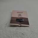 MANZI 2 Pairs Shiny Pantyhose for Women Open Crotch Shimmer Tights 20 Denier (Large-X-Large, Black/Natural)