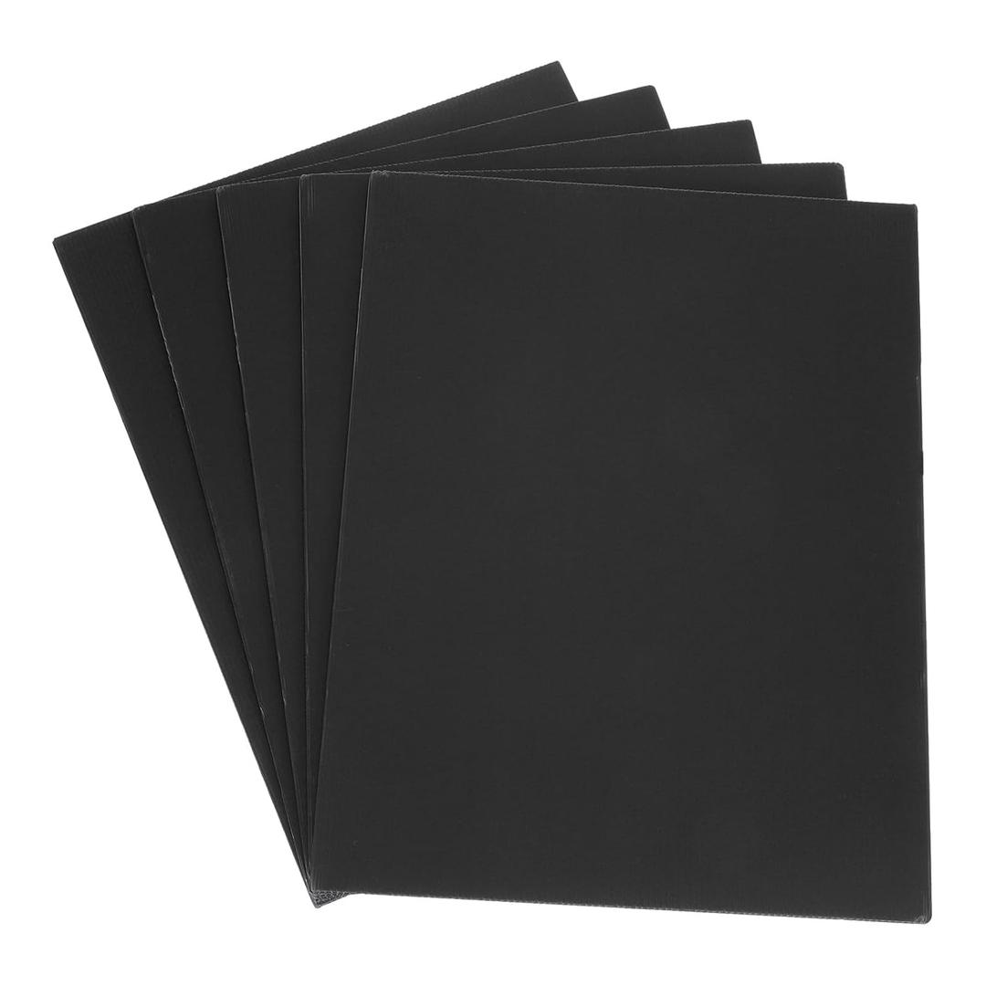 uxcell Corrugated Plastic Sheets,4mm Black Blank Yard Lawn Signs,17Inch x 13Inch Waterproof Sign Blank Board 5pcs